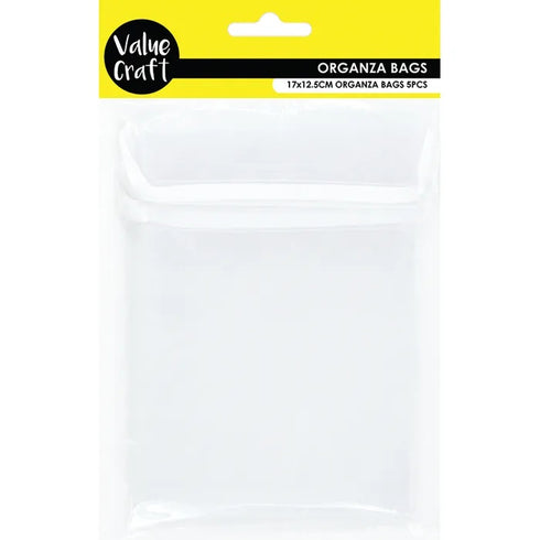 White Colour Small Organza Gift Bags
